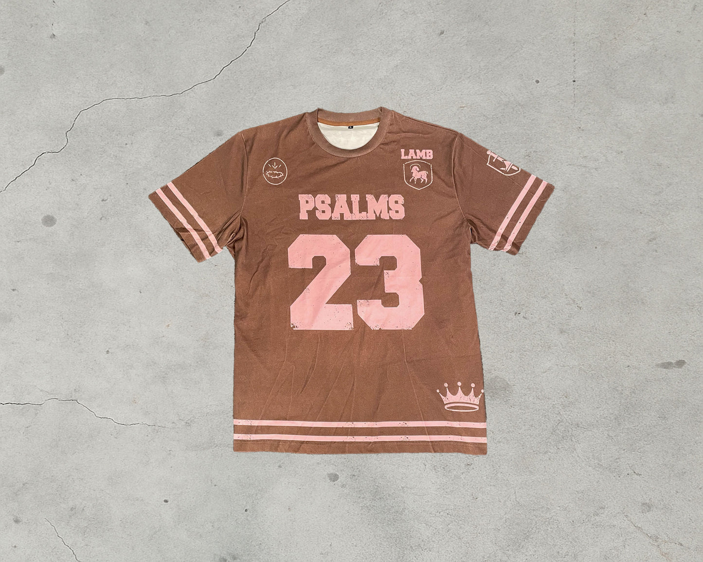Psalm 23 Tee Jersey (Brown)