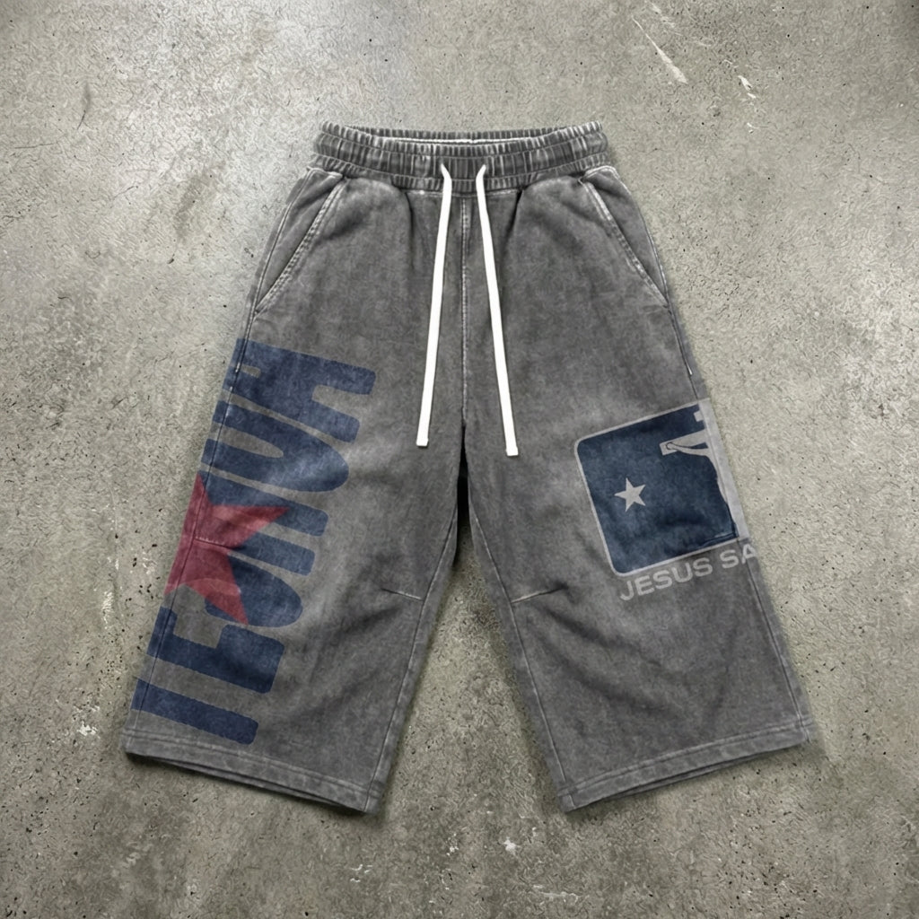 OPAQUE SPIRIT – JESUS SAVES Sweat Shorts
