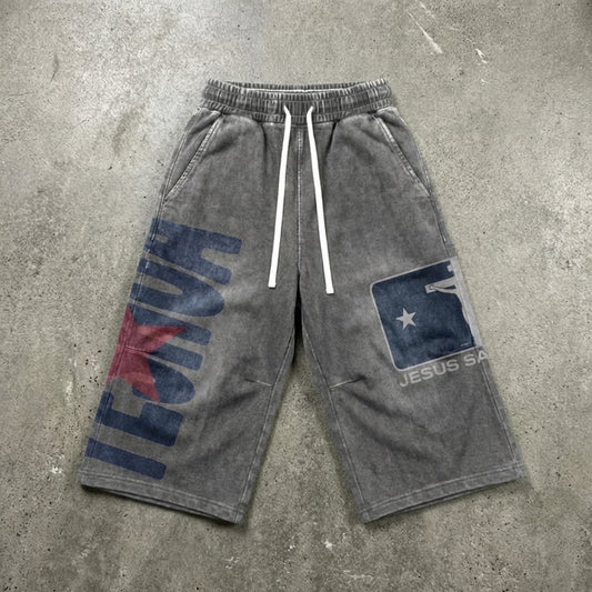 OPAQUE SPIRIT – JESUS SAVES Sweat Shorts